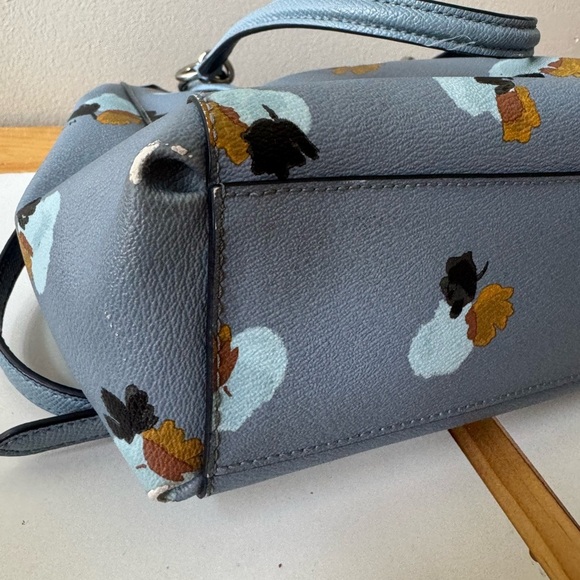 Coach Light Blue Floral crossbody purse - Picture 11 of 15
